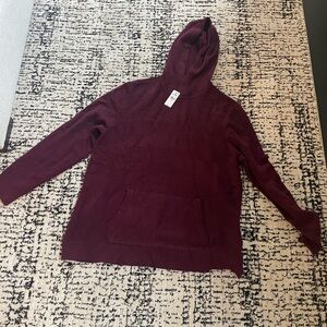 Express Red Hooded Sweatshirt Casual Comfort